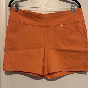 INC International Concepts High Waist Orange Shorts